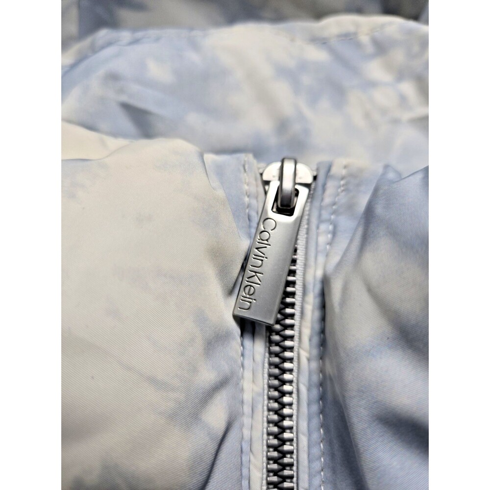 Calvin Klein Performance Puffer Jacket – Blue/White Tie-Dye – Women’s Large - Picture 3 of 16